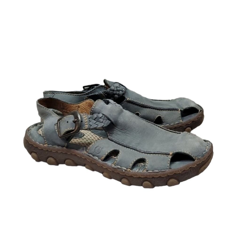 Born Women Comfort Leather Fisherman Sandals shoes sz 6
